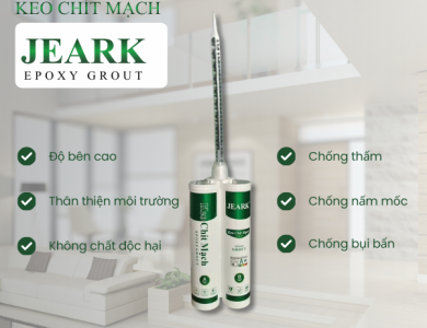 Keo chít mạch epoxy JEARK cao cấp chuyên dụng cho ron gạch khu vực ngoài trời
